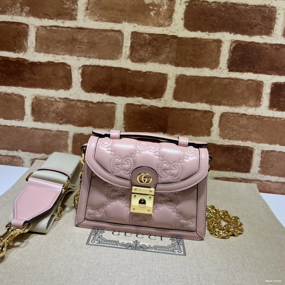 Hyper Peter bag small matelassé handle top GG 0712